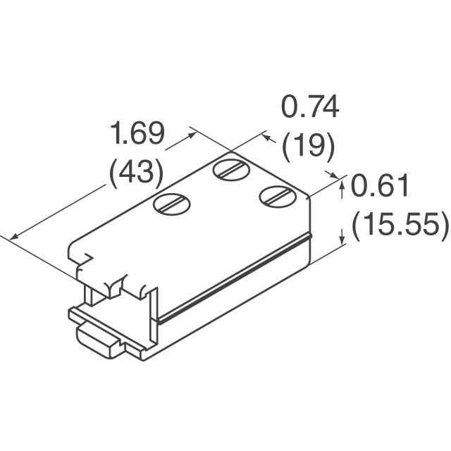 165X13219XE Conec  Capots de connecteurs D-Sub en forme de D